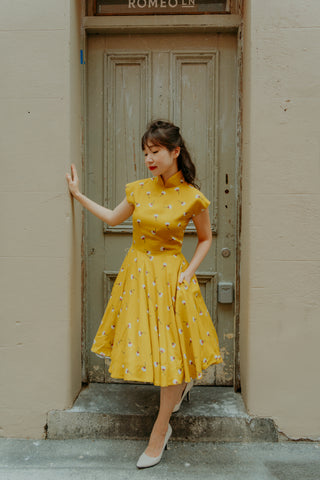 Laura Swing Dress in Meerkat