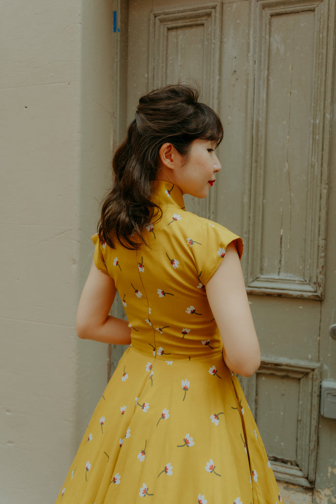 Ah Keow in Mustard Floral