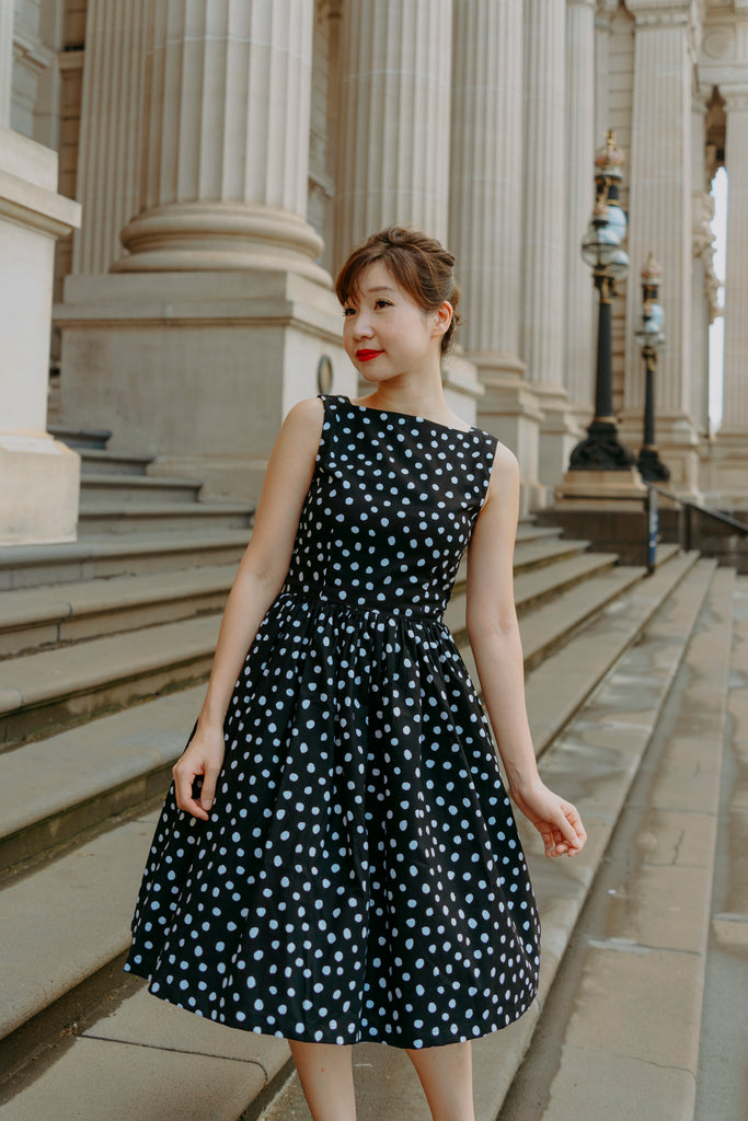 Diana Swing Dress in Quirky Polka