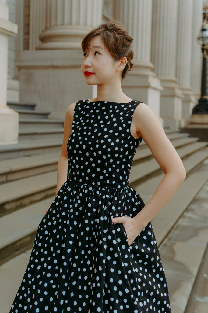 Diana Swing Dress in Quirky Polka