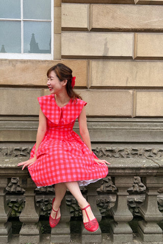 Blue Gingham Maude Dress