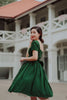 Peggy O Dress in Emerald