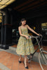 Hana Swing Dress in Green Tea Sakura